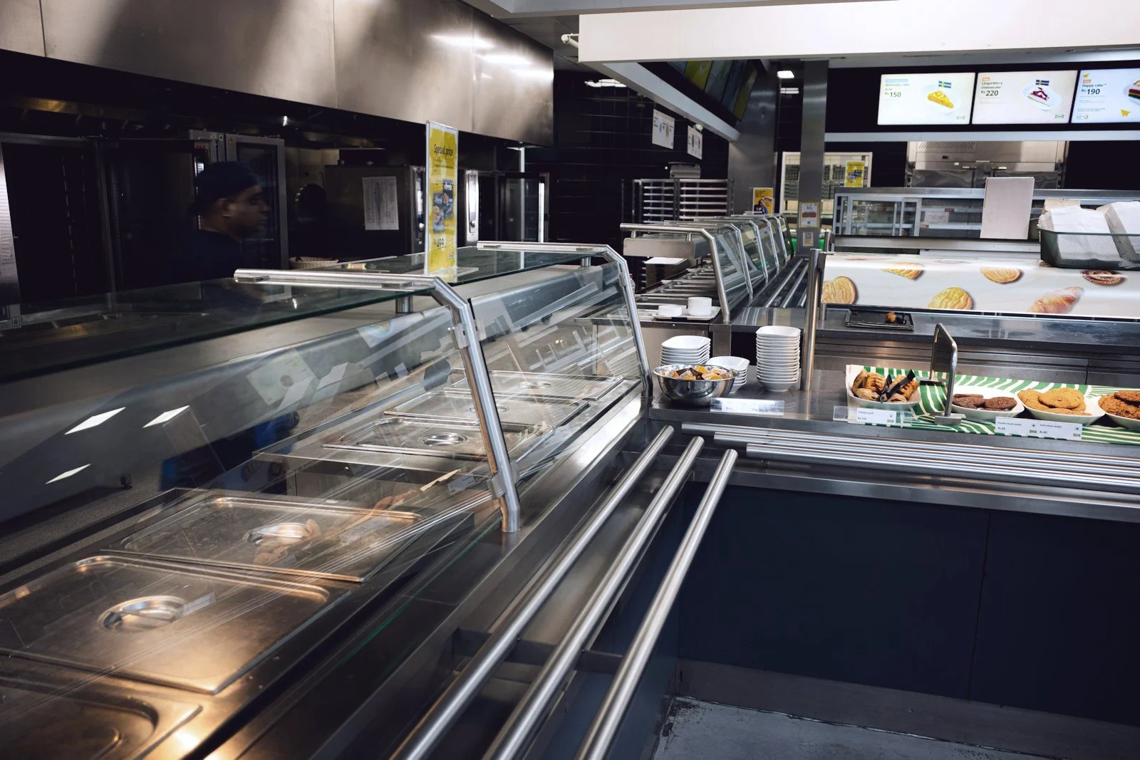 Comptoir de service d’une cafétéria